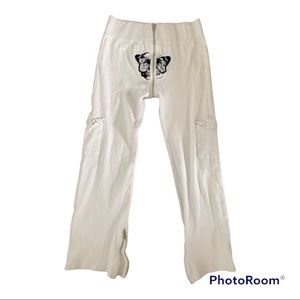 Tordrobes White Uzip Pants